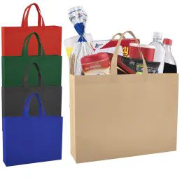 100 Pieces Non Woven Tote Bag 16 X 12 Assorted - Tote Bags & Slings