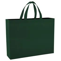 100 Pieces Non Woven Tote Bag 18 X 14 Green - Tote Bags & Slings