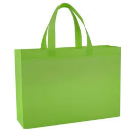 100 of Grocery Bag 14 X 10 Lime Green