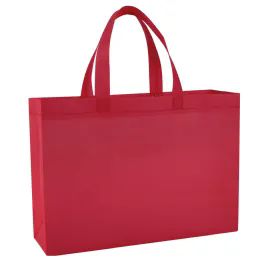 100 Pieces Grocery Bag 14 X 10 Red - Tote Bags & Slings