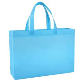 100 Pieces Grocery Bag 14 X 10 Light Blue - Tote Bags & Slings