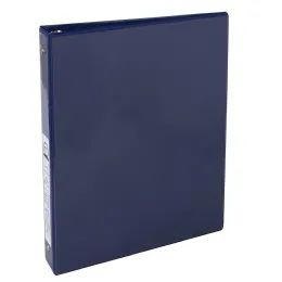 12 Pieces 1 Inch Binder With Two Pockets Blue - Binders