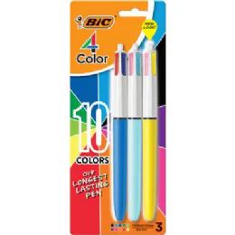 36 Units of Bic 4-Color Ten Color 3pk - Pens & Pencils