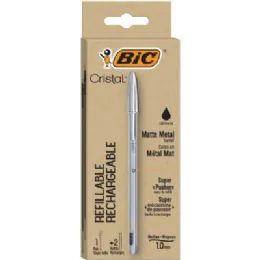 36 Units of Bic Cristalmetal Rfble Blk 1pk - Pens & Pencils