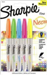 48 Units of Sharpie Fine Neon 5ct Assorted - Markers and Highlighters