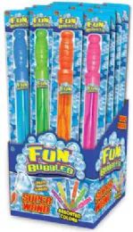 72 Wholesale Fun Bubbles Super Wand Dply