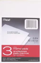 72 Units of Pads Scratch 4x6 3ct Cello - Sketch, Tracing, Drawing & Doodle Pads