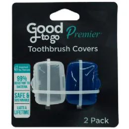 144 Wholesale Goodtogo Toothbrush Caps 2pk