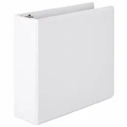 4 Pieces 3 Inch Binder With Two Pockets White - Clipboards and Binders