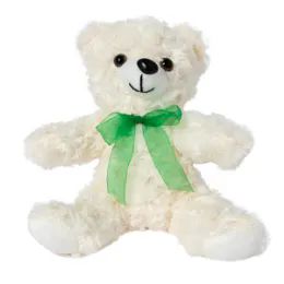 12 Wholesale 10 Inch Plush Cream Bear With Bow