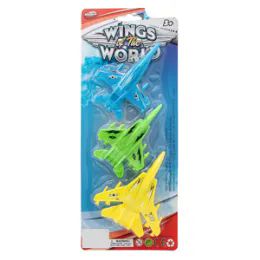 24 Wholesale Wings Of The World Jets - 3 Piece Set