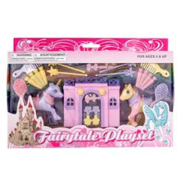 12 Wholesale Fairytale Pony Play Set - 23 Piece Set