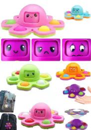 48 Bulk Simple Dimple Spin Octopus Toy
