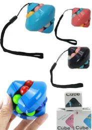 48 Bulk Cube Gyro Turning Puzzle Toy
