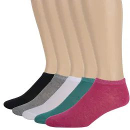 100 Wholesale Wholesale Women's Cotton Ankle - 5 Color Assortment