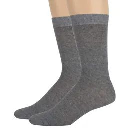 100 Pieces Wholesale Men's Cotton Crew Socks - Grey - Socks & Hosiery