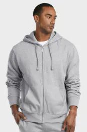 12 Bulk Et Tu Men's Lightweight Fleece Zipper Hoodie Size M