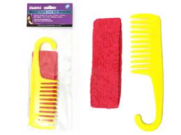 144 Pieces Shower Comb And Hair Band Set - Hair Brushes & Combs