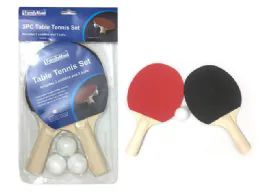 24 Units of Table Tennis Paddles With 3 Balls - Outdoor Recreation