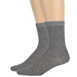 100 Pairs Wholesale Women's Cotton Crew SockS- Grey - Socks & Hosiery