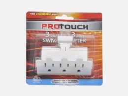 24 Pieces 03 Outlets 03pins Swivel Adapter - Electrical