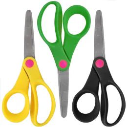 96 Pieces 5 Inch Kids Safety Scissors With Contoured Easy Grip Handles - Scissors