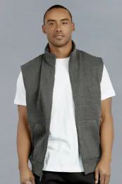 12 Wholesale Knocker Men's Fleece Vest Size S