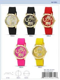 12 Wholesale Ladies Watch - 50613 assorted colors