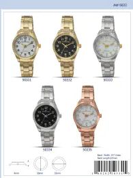 12 Wholesale Ladies Watch - 50334 assorted colors