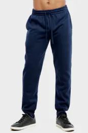 12 Wholesale Knocker Men's Mediumweight Fleece Jogger Pants Size L