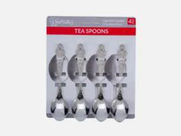 72 Wholesale 4 Pck Tea Spoons