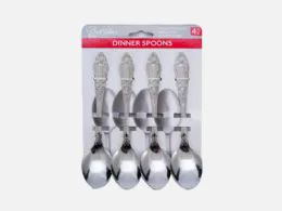 72 Wholesale 4 Pcs Dinner Spoon Set