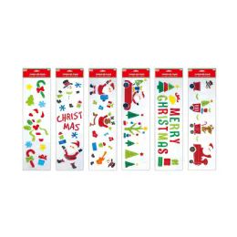 36 Pieces Xmas Gel Window Cling - Christmas Decorations