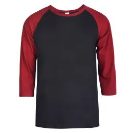 30 Pieces Top Pro Men's 3/4 Sleeve Baseball Tee Size S - Mens T-Shirts