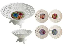 24 Pieces Printed Bowl With Footing - Serving Trays