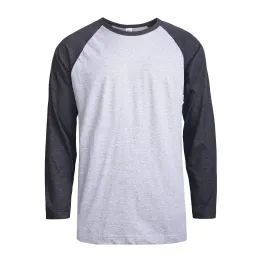 30 Pieces Top Pro Men's Long Sleeve Baseball Tee Size S - Mens T-Shirts