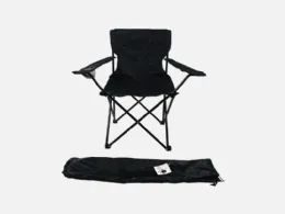 6 Pieces Regular Beach Chair Black - Beach Towels