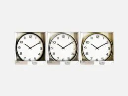 8 Bulk Designer 12 Inch Classic Wall Clock Assorted