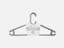 36 Pieces 3pk Grey Reva Hanger - Hangers