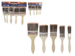 96 Units of 5 Pc Paint Brushes - Paint and Supplies