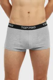 144 Pieces Top Pro Men's Stretch Cotton Boxer Trunks Size S - Mens Underwear