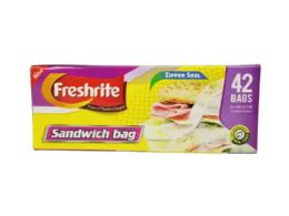 24 Wholesale 42 Count Sandwich Bags Zipper Seal