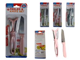 144 Wholesale 2pc Peeler And Knife Set