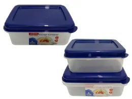 48 Wholesale Food Storage 2pcs Rectangle Container