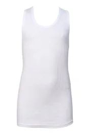 144 Wholesale Knocker Boy's White A-Shirts Size S