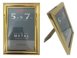 48 Wholesale Photo Frame 5"x7" Metal Gold