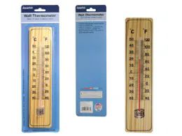 96 Pieces Jumbo Wood Wall Thermometer - Thermometer