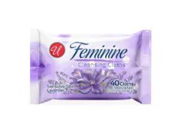 30 Pieces 40 Count Feminine Cleansing Cloth Lavender - Personal Care Items
