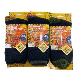 24 Wholesale Mega Thermal Crew Socks