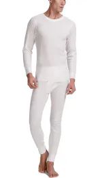 48 Sets Yacht & Smith Mens Cotton Thermal Underwear Set White Size Xxl - Mens Thermals